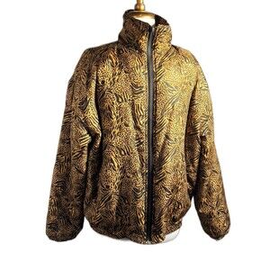 Stunt Sports Puffer Jacket Size M Vintage 90's Snow Bunny Mob Wife Glam Jacket